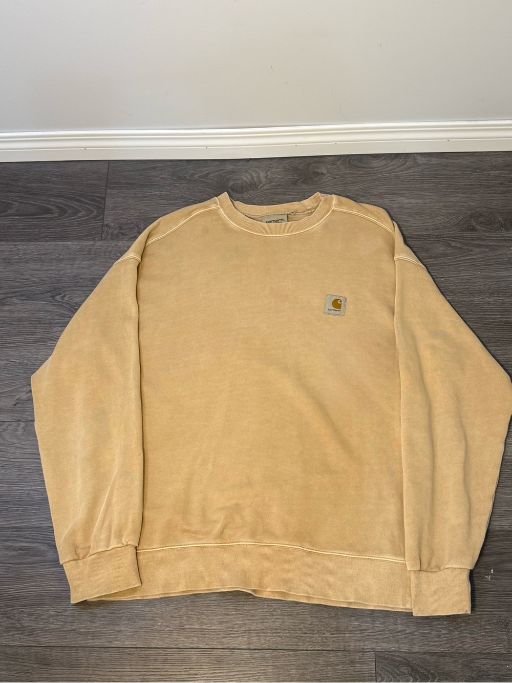 Carhartt WIP Nelson Sweat Crewneck Sweatshirt Beige Tan XL